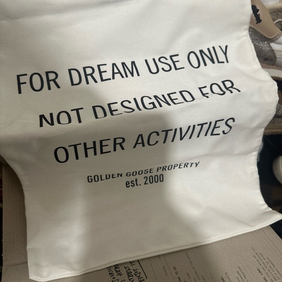 Golden Goose White and Gold Sneakers - Picture 4 of 4